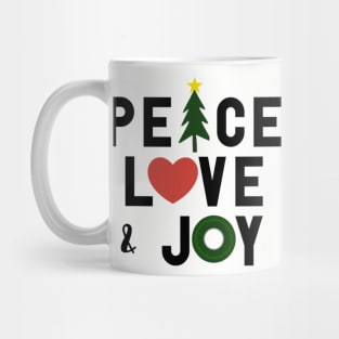 Peace Love & Joy Mug